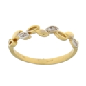 White Yellow Gold Women&#39;s Ring GL101457