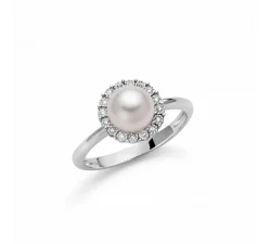 Miluna Women's Ring Pearls PLI1632