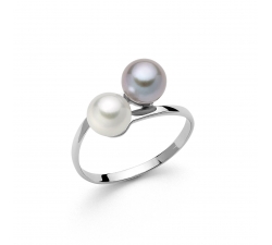 Miluna Damenring Perlen PLI1649