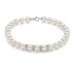 Miluna Women's Bracelet Pearls PBR3363