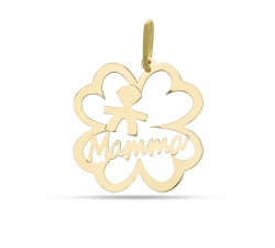 Mother and Child Pendant in Yellow Gold GL101460