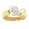 Anello Donna Oro Giallo Bianco GL101466