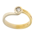 White Yellow Gold Women&#39;s Ring GL101467