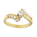 White Yellow Gold Women&#39;s Ring GL101469