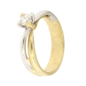 Anello Donna Oro Giallo Bianco GL101471