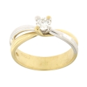 White Yellow Gold Women&#39;s Ring GL101471