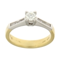 White Yellow Gold Women&#39;s Ring GL101472