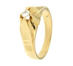 Yellow Gold Men&#39;s Ring GL101474