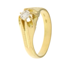 Yellow Gold Men&#39;s Ring GL101475