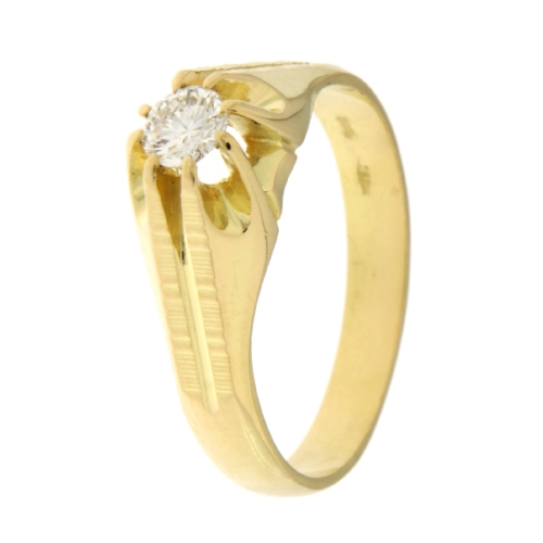 Yellow Gold Men&#39;s Ring GL101475