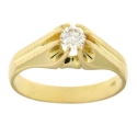 Yellow Gold Men&#39;s Ring GL101475