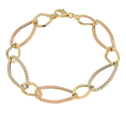 Women&#39;s Bracelet Yellow White Pink Gold GL101476