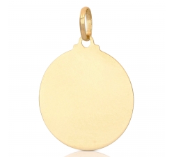 Yellow gold customizable medal pendant 803321732943