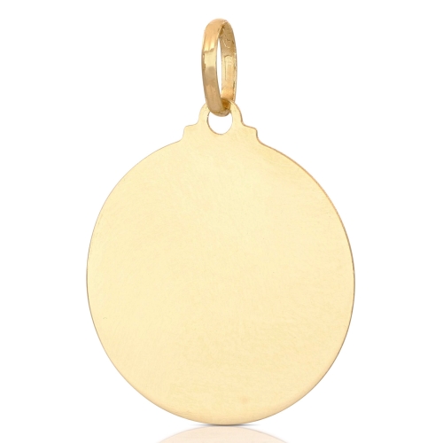 Yellow gold customizable medal pendant 803321732943