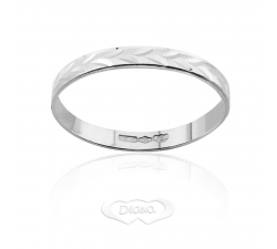 Diana Wedding Ring 18 KT White Gold FD188L2 OB