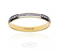 Diana-Ring aus 18 KT Weiß-Gelbgold FD73L2 BC