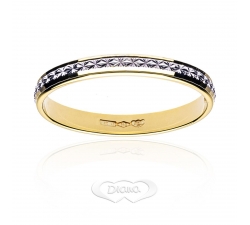 Diana Ring in White Yellow Gold 18 KT FD73L2 BC