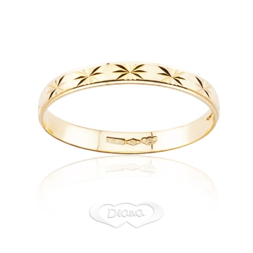Diana-Ring aus 18-karätigem Gelbgold, FD150 OG