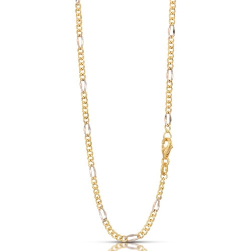 Collana Uomo in Oro Giallo e Bianco 803321717443