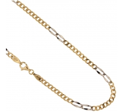 Yellow and White Gold Men's Necklace 803321717452