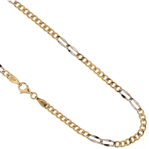 Yellow and White Gold Men's Necklace 803321717452