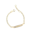Children&#39;s Bracelet in White and Yellow Gold GL101489