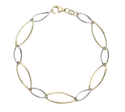 Women&#39;s Bracelet White Yellow Gold GL101490