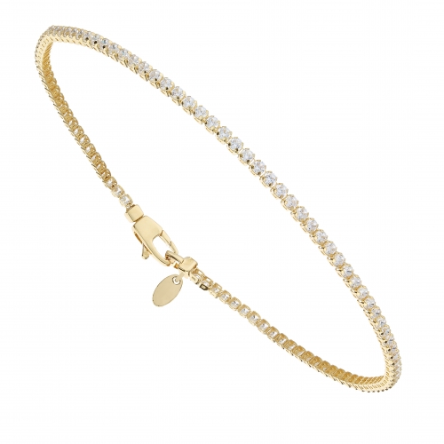 Yellow Gold Tennis Bracelet GL101496