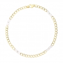 White Yellow Gold Men&#39;s Bracelet GL101500
