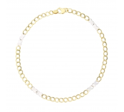 White Yellow Gold Men&#39;s Bracelet GL101500