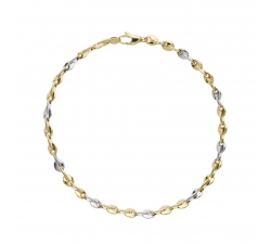 White Yellow Gold Men&#39;s Bracelet GL101511