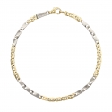 White Yellow Gold Men&#39;s Bracelet GL101512