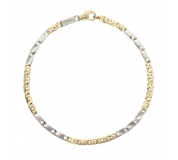 White Yellow Gold Men&#39;s Bracelet GL101512