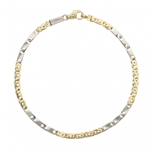 Bracciale Uomo Oro Giallo Bianco GL101512