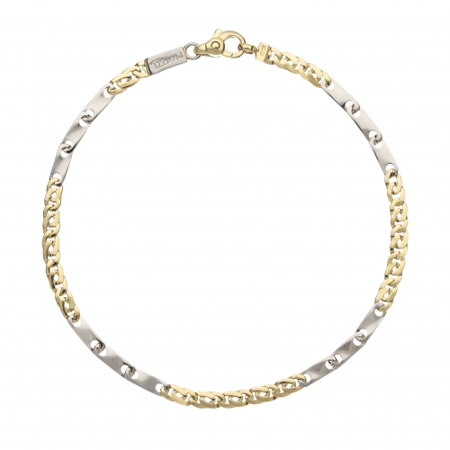 White Yellow Gold Men&#39;s Bracelet GL101512