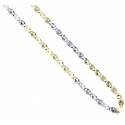 Unisex Necklace White Yellow Gold GL101515