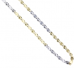 Unisex Necklace White Yellow Gold GL101515