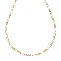 Collana Uomo Oro Giallo Bianco GL101517