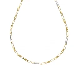 Collana Uomo Oro Giallo Bianco GL101517