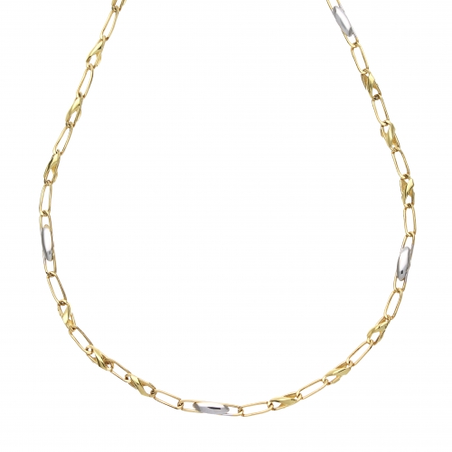 Men&#39;s Necklace in White Yellow Gold GL101517
