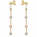 Orecchini Donna Oro Bianco Giallo Rosa GL101528