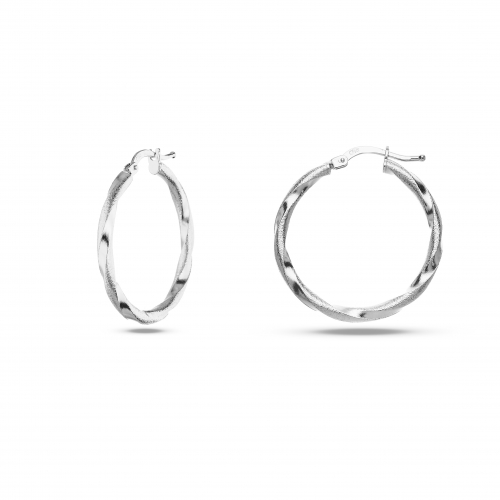 Women&#39;s White Gold Earrings GL101537