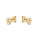 Yellow Gold Girl Earrings GL101555