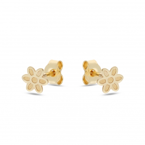 Yellow Gold Girl Earrings GL101555