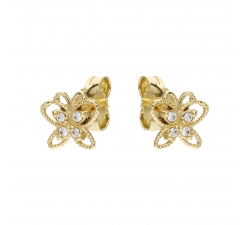 Yellow Gold Girl Earrings GL101556