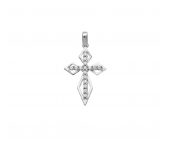 White Gold Cross Pendant GL101558