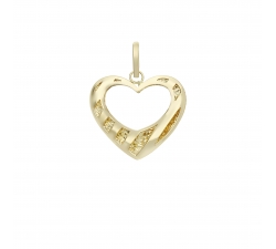 Yellow Gold Heart Pendant GL101560