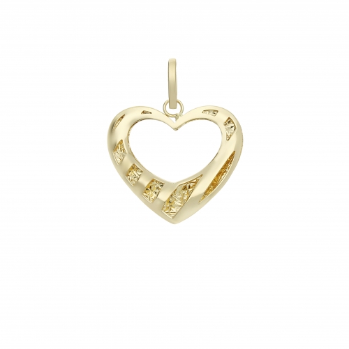 Yellow Gold Heart Pendant GL101560