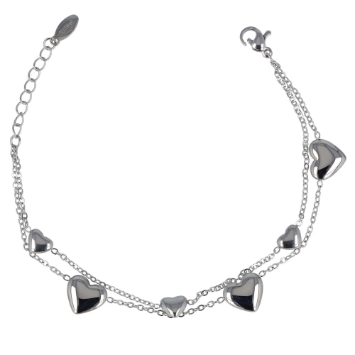 Steel Hearts Bracelet GLBJKS3103R