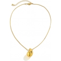 Drop Necklace Steel PVD Gold GLBJKS6110G